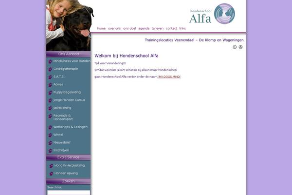 Alfa theme site design template sample