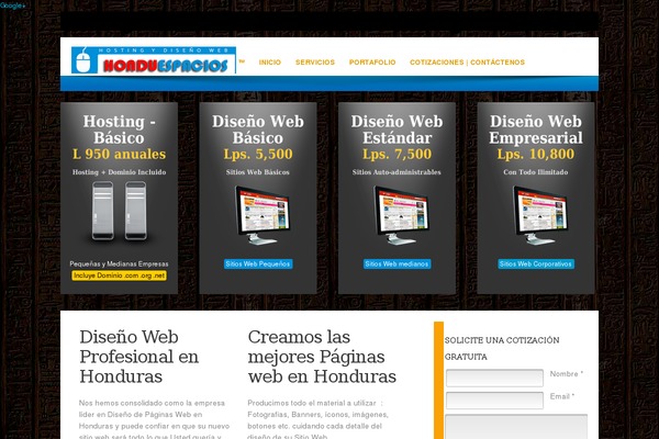 honduespacios.com site used Honduespacios
