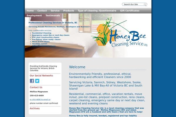 honeybeecleaning.ca site used Honey-bee
