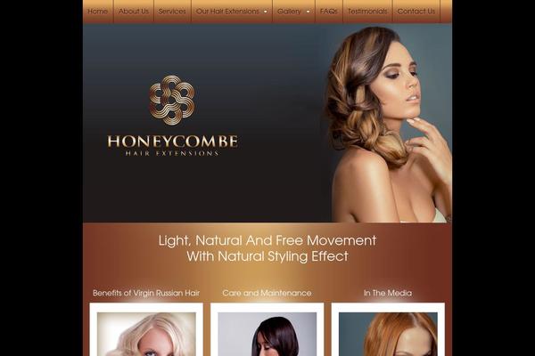 honeycombehairextensions.com.au site used Honeycombe