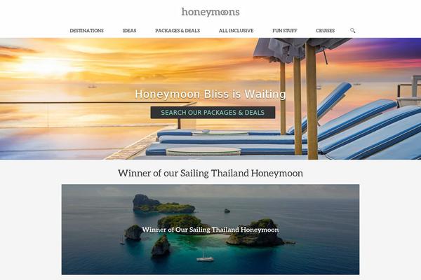 honeymoons.com site used Honeymoons