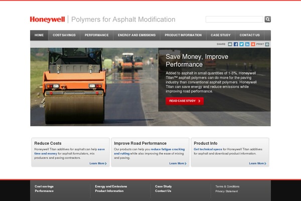 Honeywell theme site design template sample