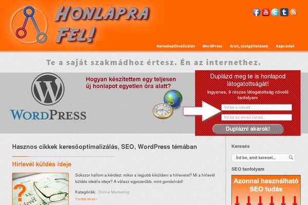 honlaprafel.hu site used Honlaprafel