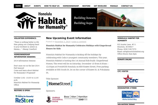 WordPress website example screenshot