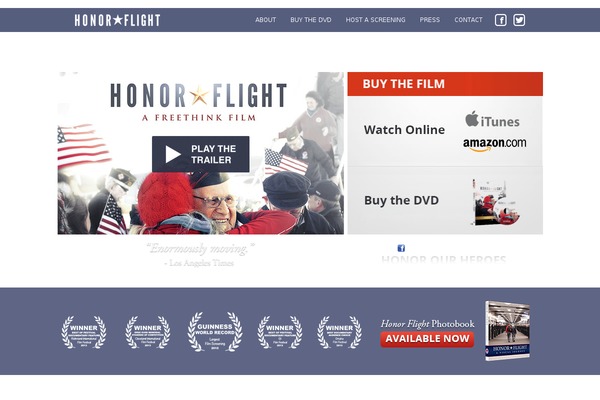 honorflightthemovie.com site used Honorflight