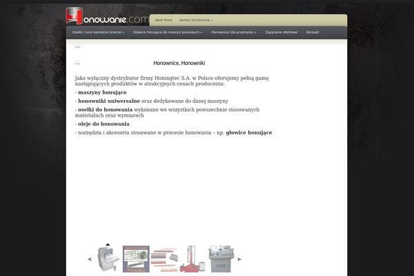 honowanie.com site used Coldstonetheme
