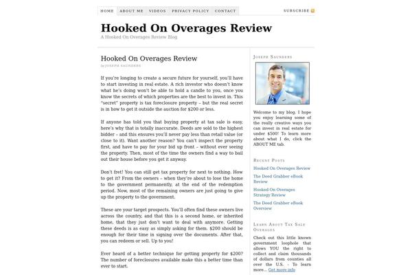 hookedonoveragesreview.com site used Thesis 1.8