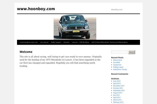 Twenty Ten theme site design template sample