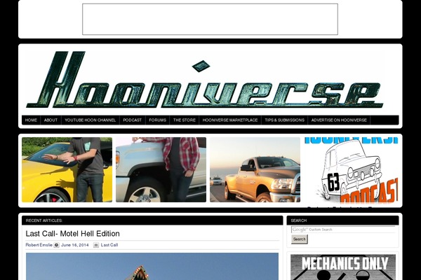 hooniverse.com site used Hooniverse