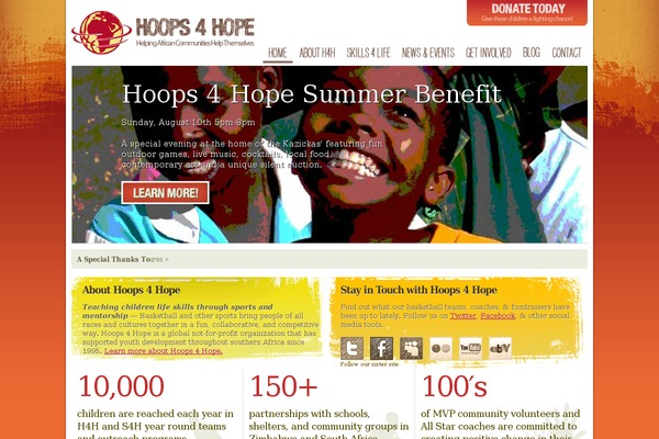 hoopsafrica.org site used H4h