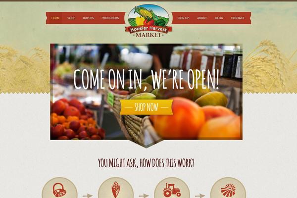 hoosierharvestmarket.com site used Wp-skeletor