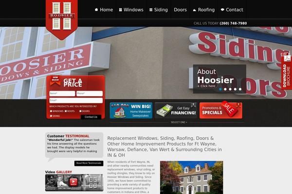 hoosierwindows.com site used Hoosier