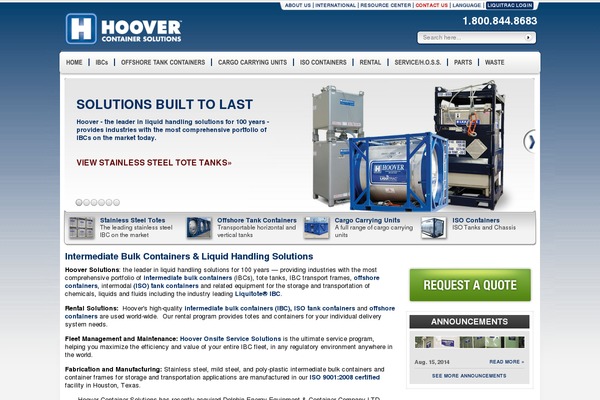 hooversolutions.com site used Hoover