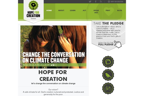 hopeforcreation.com.au site used Hope_for_creation