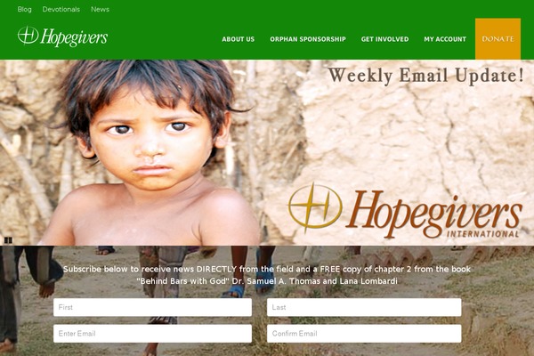 WordPress website example screenshot