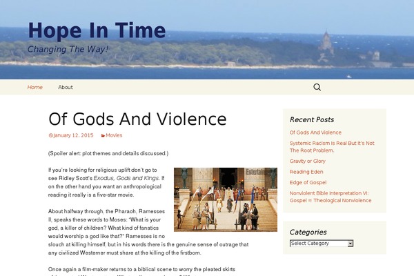 Twenty Thirteen theme site design template sample