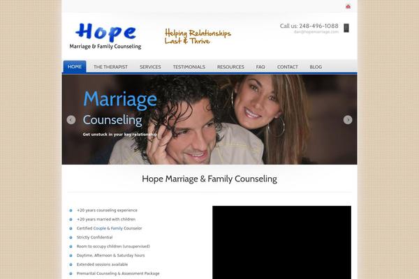 hopemarriage.com site used Velvet
