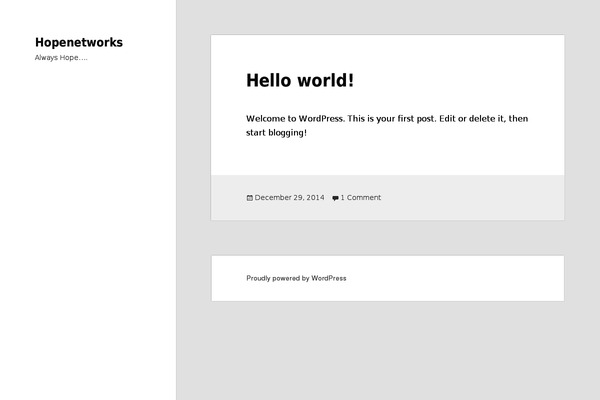 Twenty Fifteen theme site design template sample