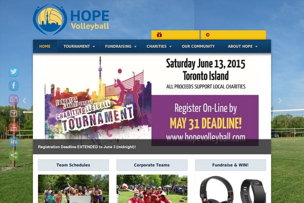 hopevolleyball.com site used Earth
