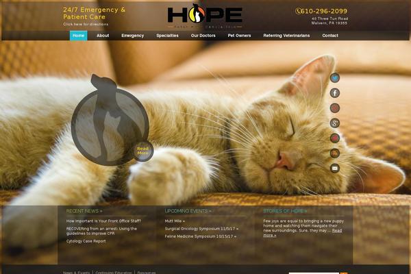 Hope theme site design template sample