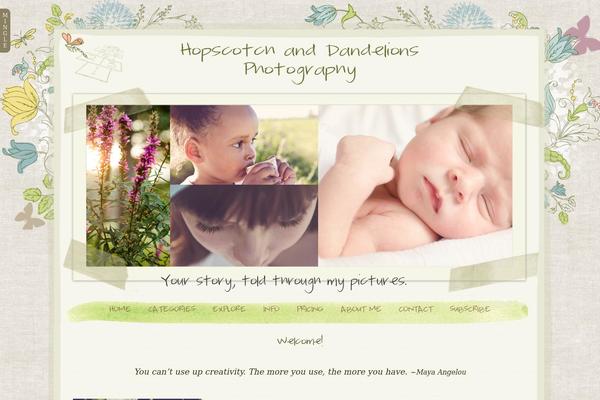 Prophoto4 theme site design template sample