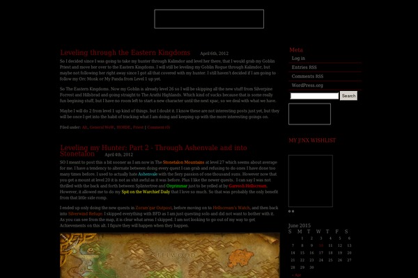 WordPress website example screenshot