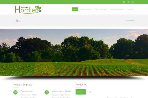 OrganicFood theme site design template sample