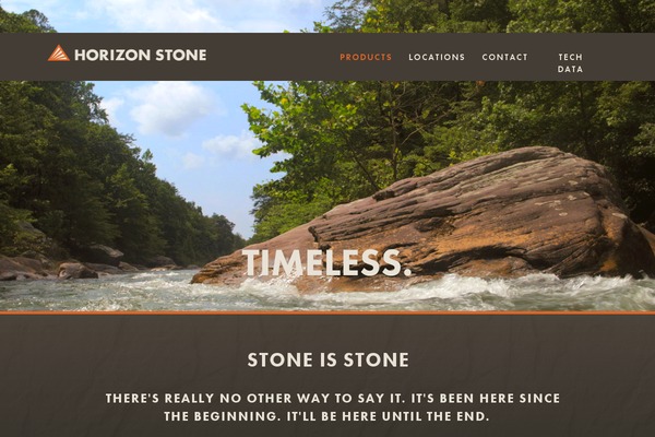 Horizon theme site design template sample