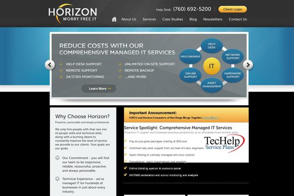 horizoncomputers.com site used Horizon_wp