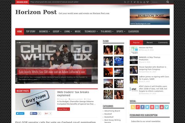 Jarida theme site design template sample