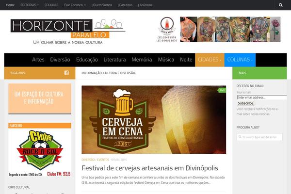 Hueman theme site design template sample