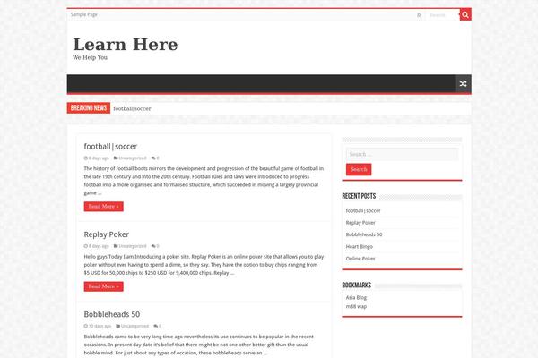 WordPress website example screenshot