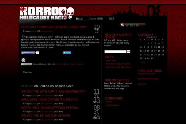 horrorholocaustradio.com site used Mackone