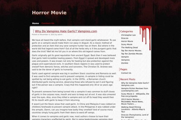 horrormovie.tv site used Zombie Apocalypse