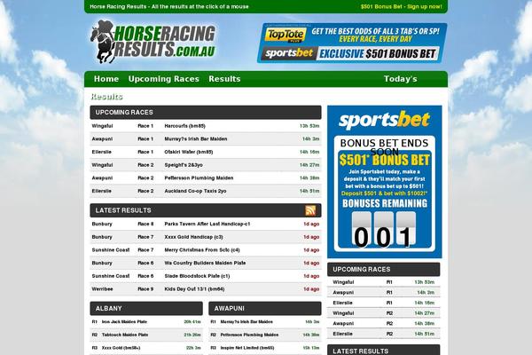 horseracingresults.com.au site used Horseracingresults