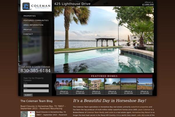 horseshoe-bay-waterfront-real-estate.com site used Coleman