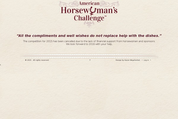 horsewomanschallenge.com site used Hwc