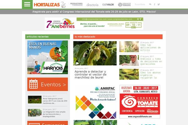 hortalizas.com site used Hortalizastheme