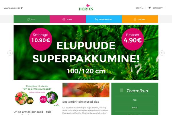 hortes.ee site used Hortes