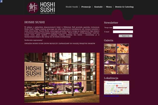 hoshisushi.pl site used Hoshi
