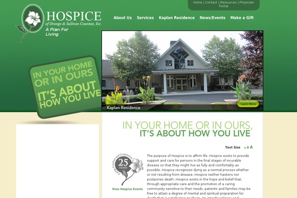 hospiceoforange.com site used Hospice-theme