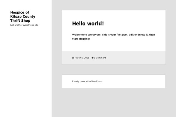 WordPress website example screenshot