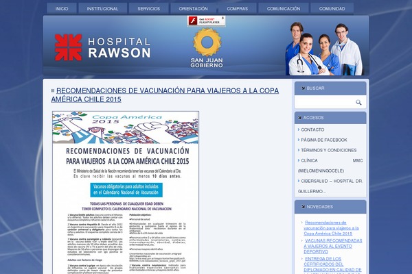 hospitalrawson.gov.ar site used Hospital_rawson