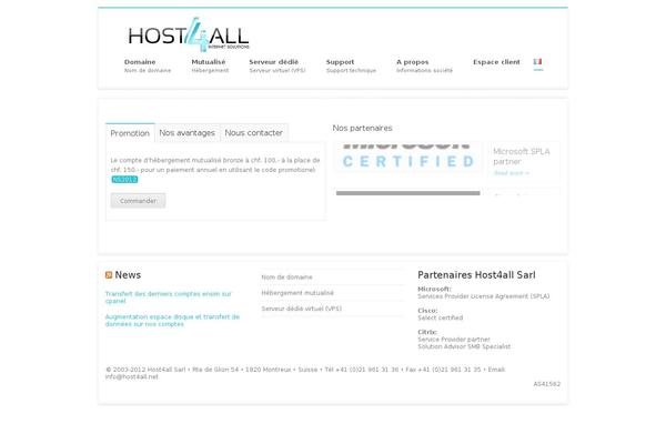 host4all.net site used Terso
