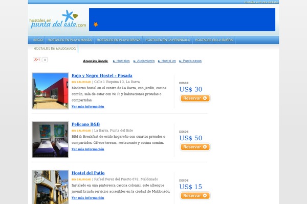 Site using Booking-hotels plugin