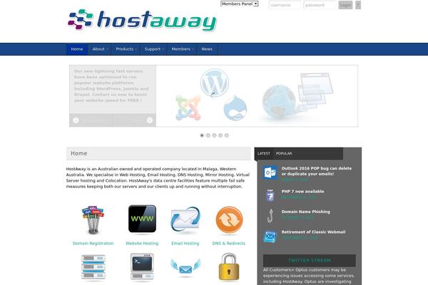 hostaway.com.au site used InHost