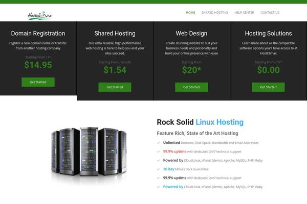 hostclimax.com site used Hoststar