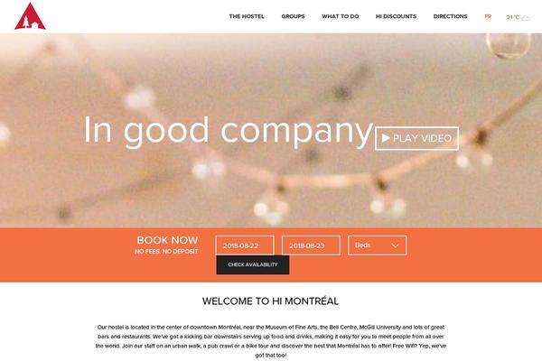 hostellingmontreal.com site used Himontreal