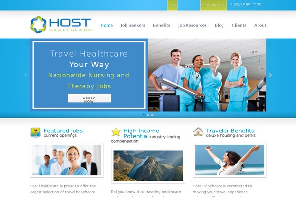 hosthealthcare.com site used Hosthealthcare