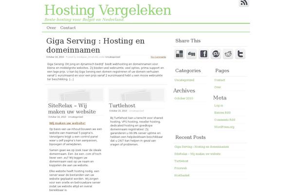 hosting-vergelijk.be site used Clear Line